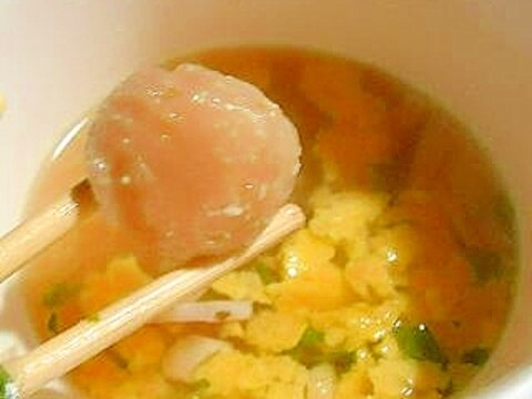 えび焼売と里芋の団子スープ（煮物リメイクレシピ）